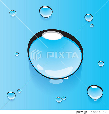 水滴 水 きれいなのイラスト素材