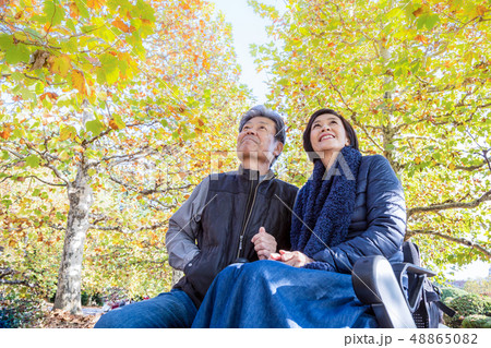 シニア夫婦介護 最新電動車椅子  48865082