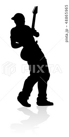 Musician Guitarist Silhouette 48865965