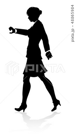 Business Person Silhouette Business Person Silhouette 48865984