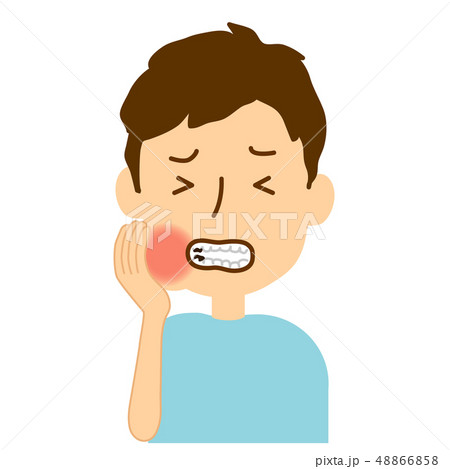 虫歯大人男性開口 48866858
