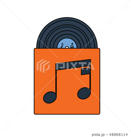 Vinyl record in envelope icon Vinyl record in envelope icon 48868114
