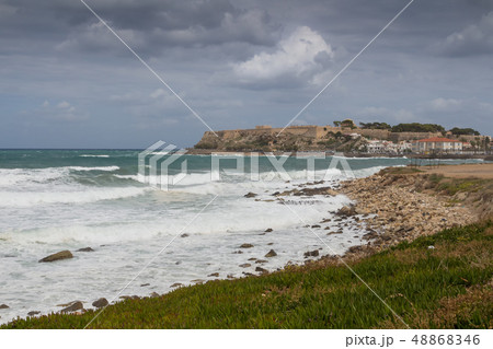 Landscape with a sea at Rethymno, Crete, Greece 48868346