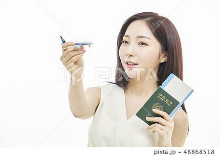 飛行機 パスポート 旅券 48868518