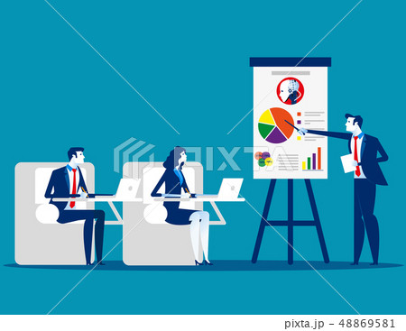 Meeting Business Team Planning And Working のイラスト素材