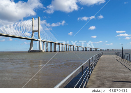Vasco da Gama Bridge in Lisbon 48870451