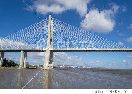 Vasco da Gama Bridge in Lisbon 48870452