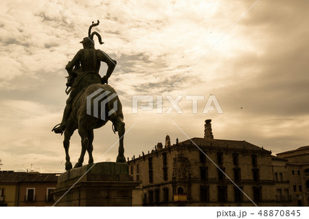 Equestrian statue of Pizarro in Trujillo (Spain) 48870845