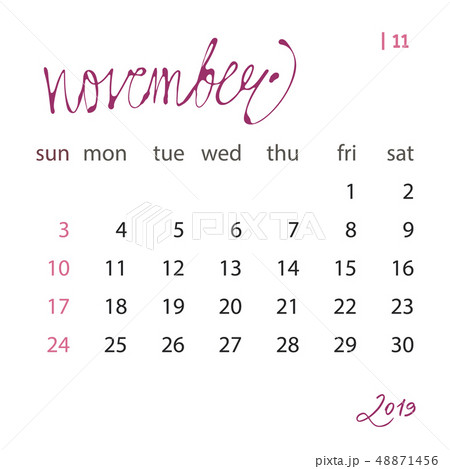 Calendar template set for 2019 year in one file. Business organizer design element for print or Calendar template set for 2019 year in one file. Business organizer design element for print or 48871456