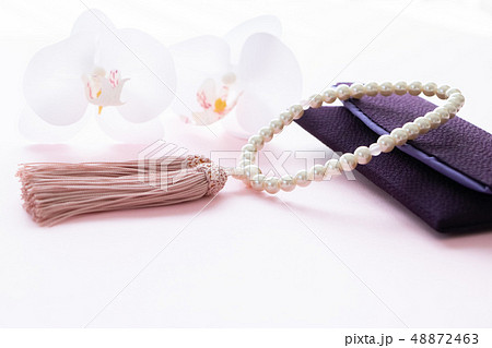 数珠と胡蝶蘭 48872463