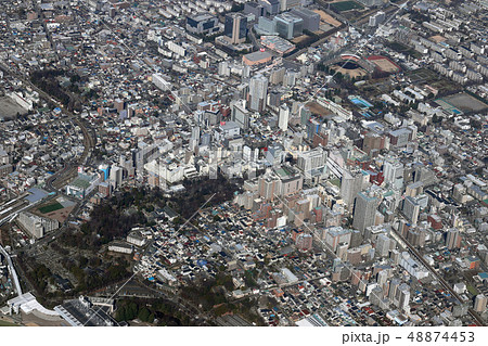 府中駅付近を空撮 48874453