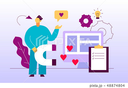 Vector advertisement and marketing social media 48874804