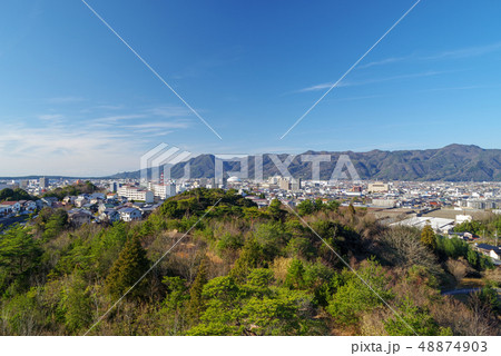 出雲市・一之谷公園から見た出雲市内（2019年1月） 48874903