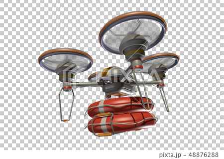 Rescue drone (with floats and transparent material) Rescue drone (with floats and transparent material) 48876288