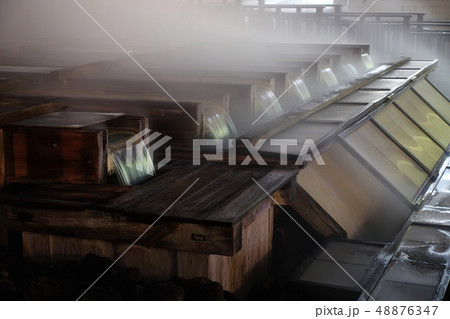 深夜の草津温泉湯畑 48876347