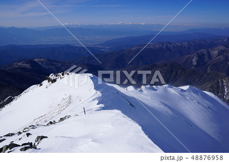 仙丈ヶ岳山頂からの北アルプス 48876958