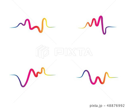 Sound waves vector illustration Sound waves vector illustration 48876992