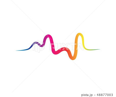 Sound waves vector illustration 48877003