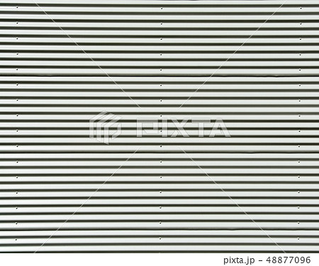 Corrugated white painted metal sheet texture Corrugated white painted metal sheet texture 48877096