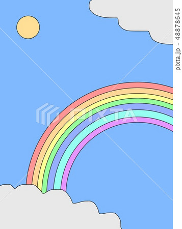 虹 背景のイラスト素材