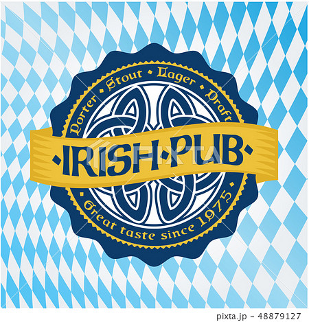 Vector craft beer logo on oktoberfest background Vector craft beer logo on oktoberfest background 48879127