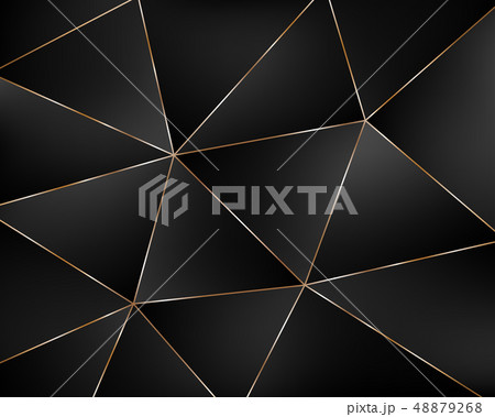 Abstract black geometric background from triangles 48879268