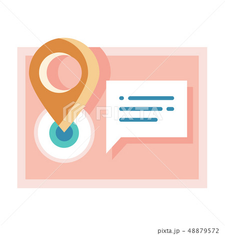 Address flat illustration Address flat illustration 48879572