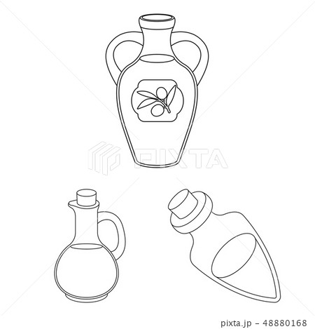 Isolated object of food and bung logo. Set of food and oil stock vector illustration. Isolated object of food and bung logo. Set of food and oil stock vector illustration. 48880168