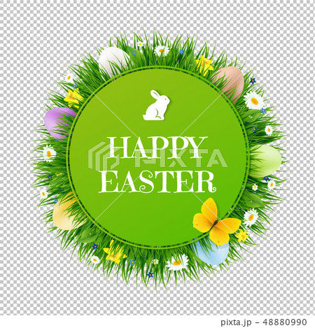 Happy Easter Postcard Transparent Background Happy Easter Postcard Transparent Background 48880990