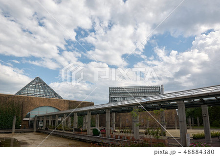 植物園のエントランス 富山県中央植物園の写真素材 植物園のエントランス 富山県中央植物園の写真素材