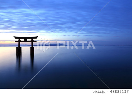 ◇ 白鬚 (しらひげ) 神社 ・ 日の出 【滋賀県高島市・琵琶湖】 ◇ 白鬚 (しらひげ) 神社 ・ 日の出 【滋賀県高島市・琵琶湖】 48885137