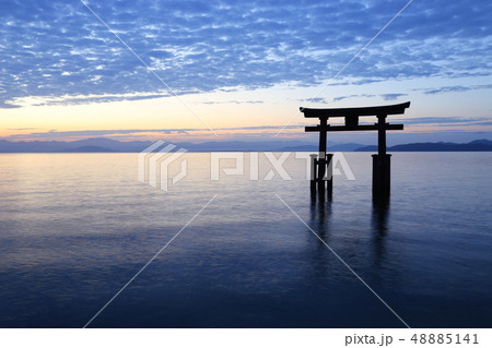 ◇ 白鬚 (しらひげ) 神社 ・ 日の出 【滋賀県高島市・琵琶湖】 ◇ 白鬚 (しらひげ) 神社 ・ 日の出 【滋賀県高島市・琵琶湖】 48885141