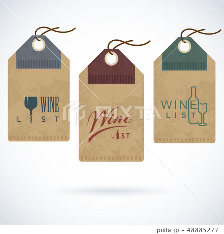 Vintage paper red retro wine label template Vintage paper red retro wine label template 48885277