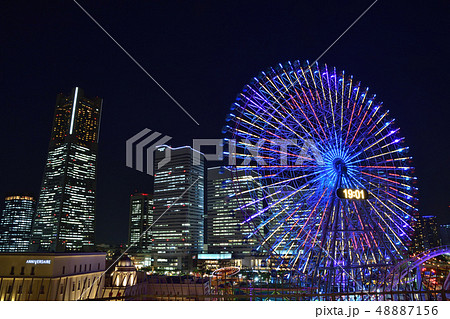 大観覧車とみなとみらい夜景 大観覧車とみなとみらい夜景 48887156
