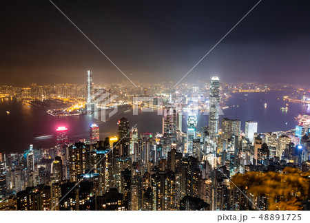 世界三大夜景 香港 ビクトリア・ハーバー 世界三大夜景 香港 ビクトリア・ハーバー 48891725