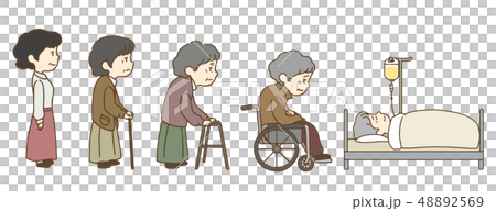 女性　時の流れ 48892569