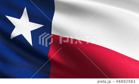 Texas state flag in The United States of America
