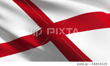 Alabama state flag in The United States of 48893020