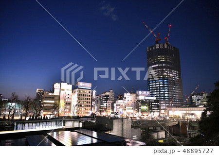 日本の東京都市景観　四ツ谷駅前に超高層ビル（四ツ谷駅前地区第一種市街地再開発事業施設建築物） 48895727