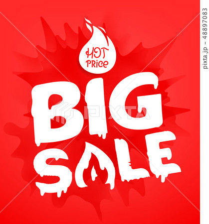 Big sale banner template. Hot price concept 48897083