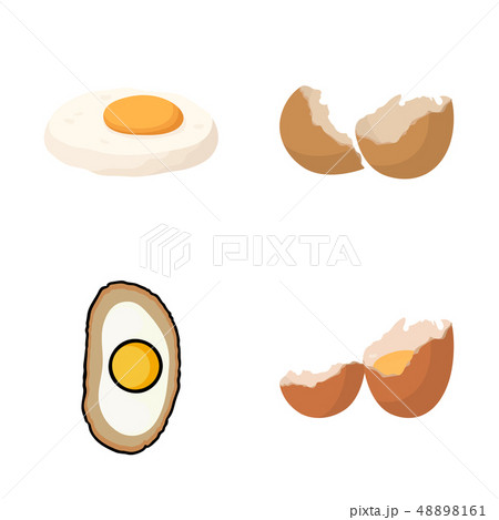 Vector illustration of egg and breakfast logo. Collection of egg and meal stock symbol for web. Vector illustration of egg and breakfast logo. Collection of egg and meal stock symbol for web. 48898161