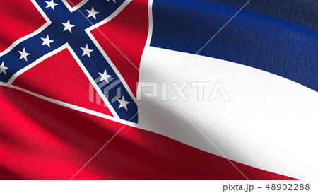 Mississippi state flag in The United States of Mississippi state flag in The United States of 48902288