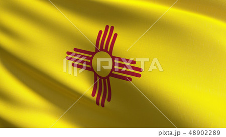 New Mexico state flag in The United States of New Mexico state flag in The United States of 48902289