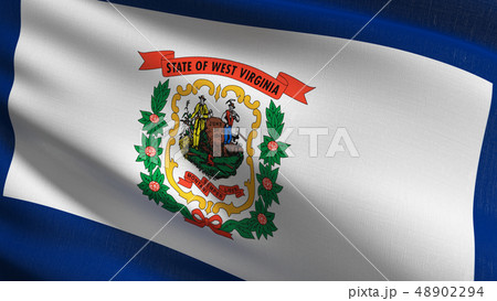 West Virginia state flag in The United States of West Virginia state flag in The United States of 48902294