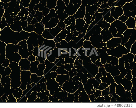 Patina scratch golden elements. Vector gold grunge texture. Trendy glamour background. 48902335