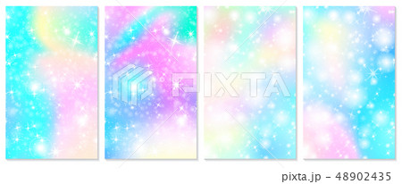 Unicorn rainbow background. Holographic sky Unicorn rainbow background. Holographic sky 48902435