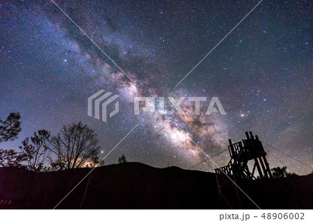 乗鞍高原　星空　天の川　【長野県】 48906002