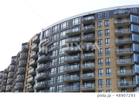 apartment building condo modern residential urban  48907293