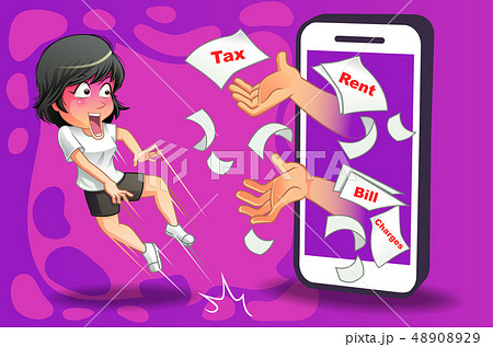 She shocked with her expenses. 48908929