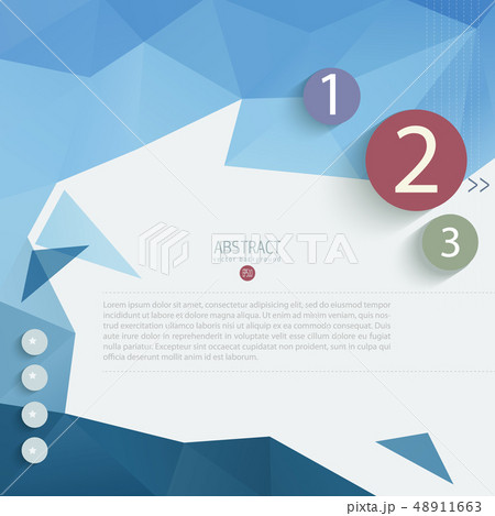 Vector cool card triangle abstract infographic art Vector cool card triangle abstract infographic art 48911663
